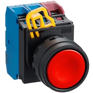 Nút nhấn nhả không đèn IDEC YW1B-M1E21R D22 2NO+1NC (Đỏ)