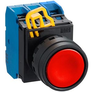 Nút nhấn nhả không đèn IDEC YW1B-M1E30R D22 3NO (Đỏ)