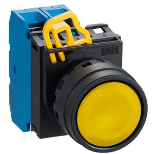 Nút nhấn giữ không đèn IDEC YW1B-A1E20Y D22 2NO (Vàng)