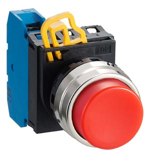 Nút nhấn giữ không đèn IDEC YW4B-A2E10R D22 1NO (Đỏ)