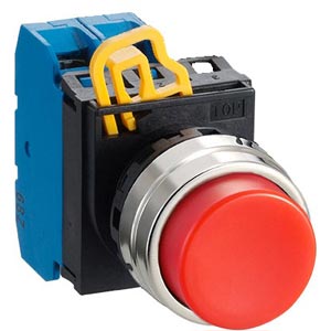 Nút nhấn giữ không đèn IDEC YW1B-A2E20R D22 2NO (Đỏ)