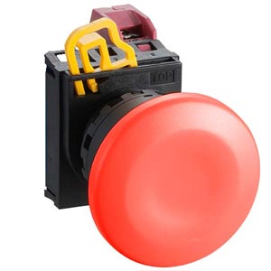Nút nhấn giữ không đèn IDEC YW1B-A4E01R D22 1NC (Đỏ)