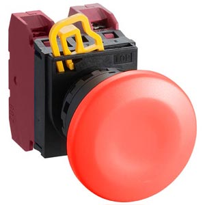 Nút nhấn giữ không đèn IDEC YW1B-A4E02R D22 2NC (Đỏ)