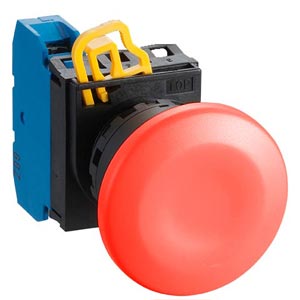 Nút nhấn nhả không đèn IDEC YW1B-M4E10R D22 1NO (Đỏ)