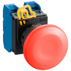 Nút nhấn nhả không đèn IDEC YW1B-M4E20R D22 2NO (Đỏ)