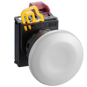 Nút nhấn giữ không đèn IDEC YW1B-A4E01W D22 1NC (Trắng)