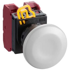 Nút nhấn giữ không đèn IDEC YW1B-A4E02W D22 2NC (Trắng)
