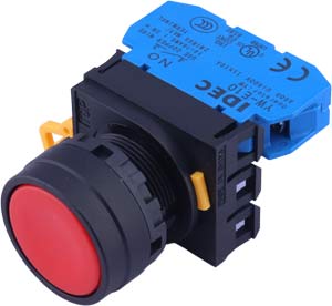 Nút nhấn nhả không đèn IDEC YW1B-M1E10R D22 1NO (Đỏ)