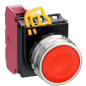 Nút nhấn nhả không đèn IDEC YW4B-M1E01R D22 1NC (Đỏ)