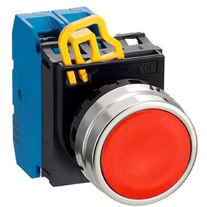 Nút nhấn nhả không đèn IDEC YW4B-M1E20R D22 2NO (Đỏ)