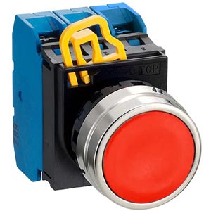 Nút nhấn nhả không đèn IDEC YW4B-M1E30R D22 3NO (Đỏ)
