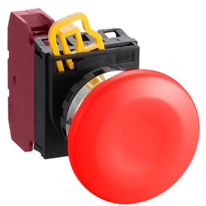 Nút nhấn nhả không đèn IDEC YW4B-M4E01R D22 1NC (Đỏ)
