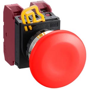 Nút nhấn giữ không đèn IDEC YW4B-A4E02R D22 2NC (Đỏ)
