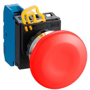 Nút nhấn nhả không đèn IDEC YW4B-M4E10R D22 1NO (Đỏ)