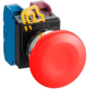 Nút nhấn giữ không đèn IDEC YW4B-A4E11R D22 1NO+1NC (Đỏ)