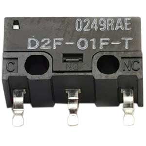 Công tắc hành trình OMRON D2F-01F-T Pin plunger; SPDT; 0.1A at 30VDC; 0.74N; 12.7mm; 6.5mm; 5.8mm