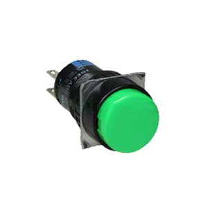 Nút nhấn giữ không đèn IDEC AB6M-A1GC D16 1NO+1NC (Xanh)