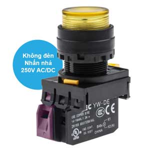 Nút nhấn nhả IDEC YW1L-M2E01Q0Y D22 1NC (Vàng)