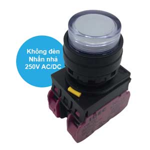 Nút nhấn nhả IDEC YW1L-M2E02Q0W D22 2NC (Trắng)