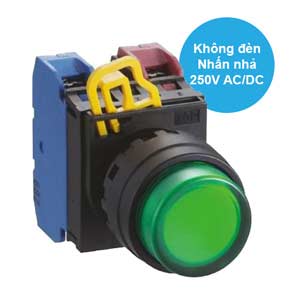 Nút nhấn nhả IDEC YW1L-M2E11Q0G D22 1NO+1NC (Xanh)