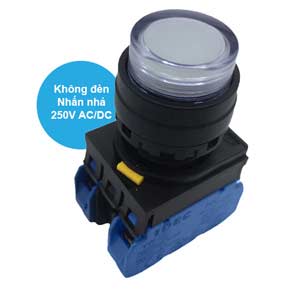 Nút nhấn nhả IDEC YW1L-M2E20Q0W D22 2NO (Trắng)