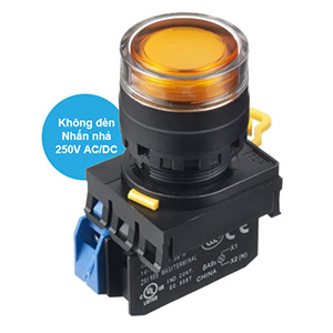 Nút nhấn nhả IDEC YW1L-MF2E10Q0A D22 1NO (Hổ phách)