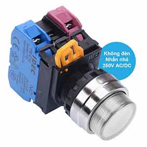 Nút nhấn nhả IDEC YW4L-M2E11Q0W D22 1NO+1NC (Trắng)