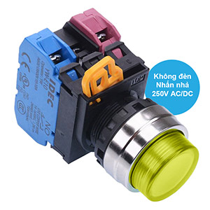 Nút nhấn nhả IDEC YW4L-M2E11Q0Y D22 1NO+1NC (Vàng)