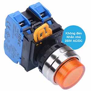 Nút nhấn nhả IDEC YW4L-M2E20Q0A D22 2NO (Hổ phách)