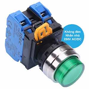 Nút nhấn nhả IDEC YW4L-M2E20Q0G D22 2NO (Xanh)