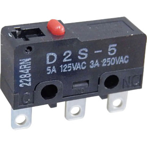 Công tắc hành trình  OMRON D2S-5 BY OMZ Pin plunger; SPDT; 5A at 125VAC; 1.47N; 19.8mm; 9.7mm; 6.4mm