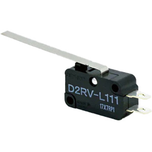 Công tắc hành trình OMRON D2RV-L111 Hinge lever; SPST (1NO); 10W DC; 0.49N; 37.8mm; 15.9mm; 10.3mm