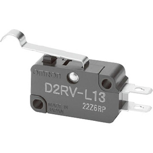 Công tắc hành trình OMRON D2RV-L13 Simulated hinge roller lever; SPST (1NO); 10W DC; 0.49N; 37.8mm; 15.9mm; 10.3mm