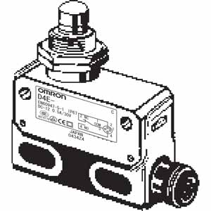 Công tắc hành trình  OMRON D4E-2C20N Pin plunger; SPDT; 0.1A at 125VAC, 0.1A at 30VDC; 11.77N; 46mm; 32.9mm; 18mm