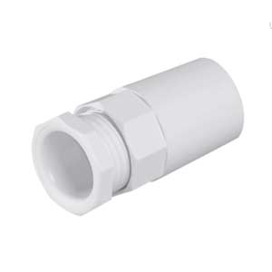 Khớp nối ren TIENPHONG TP-BC-DN25 Kích cỡ : 25mm; PVC (Polyvinyl chloride); Kiểu nối với ống: Push in; Ứng dụng: Rigid plastic conduit