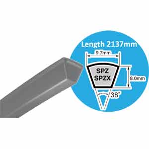 Dây curoa MITSUBOSHI SPZ2137