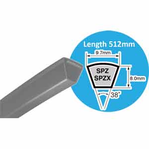 Dây curoa MITSUBOSHI SPZ512