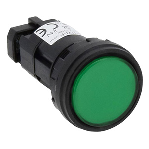Đèn báo IDEC HW1P-1Q0G D22mm - Không đèn - Len: xanh lá cây