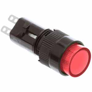 Đèn báo mini D12 IDEC AP2M122R Đầu lồi hình tròn; 24VDC; D12; Đèn led; Đỏ