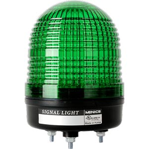 Đèn báo chớp nháy LED D86mm AUTONICS MS86L-FFF-G 90...240VAC; Xanh lá; Chỉ có đèn; Cỡ Lens: D86mm; Sáng liên tục, Sáng nhấp nháy