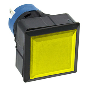 Đèn báo D25 IDEC LW7P-22Y Square extended; 6VAC, 6VDC; W24 x H24; Đèn led; Vàng