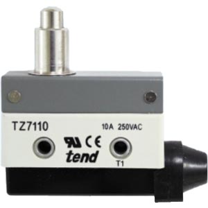 Công tắc hành trình TEND TZ-7110 Pin plunger; SPDT; 10A at 250VAC, 8A at 30VDC; 5.88N; 54mm; 42mm; 21.4mm