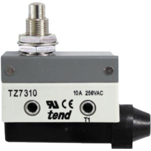 Công tắc hành trình TEND TZ-7310 Pin plunger; SPDT; 10A at 250VAC, 8A at 30VDC; 5.88N; 54mm; 42mm; 21.4mm