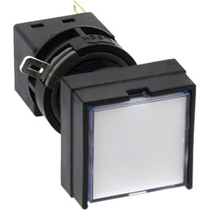 Đèn báo D12mm IDEC HA2P-1C04VPW Hình vuông có vỏ bảo vệ 3 cạnh; 24VAC, 24VDC; D16; Đèn led; Trắng tinh khiết