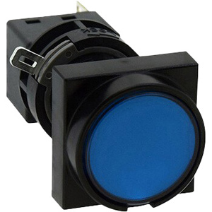 Đèn báo D12mm IDEC HA3P-1C03S Đầu chìm hình tròn; 12VAC, 12VDC; D16; Đèn led; Màu xanh da trời