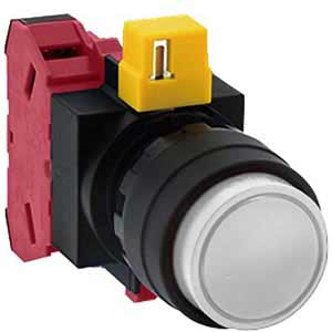 Nút nhấn nhả không đèn IDEC HW1B M201W D22 1NC  Trắng 