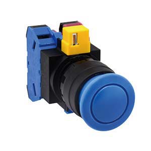 Nút nhấn nhả không đèn IDEC HW1B M311S MAU D22 1NO 1NC  Xanh 