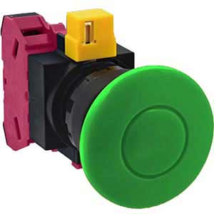 Nút nhấn nhả không đèn IDEC HW1B-M401G D22 1NC (Xanh)