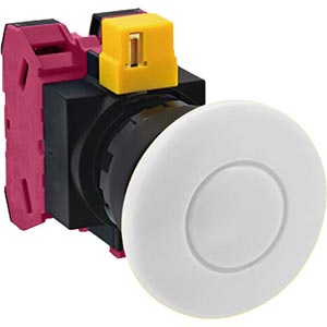 Nút nhấn nhả không đèn IDEC HW1B M402W D22 2NC  Trắng 