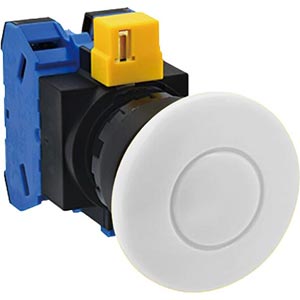 Nút nhấn nhả không đèn IDEC HW1B M420W D22 2NO  Trắng 